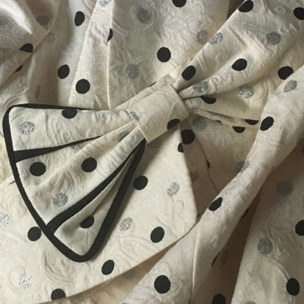 AN REN NEW YORK Polkadot Bow Jacket M - Picture 7 of 8